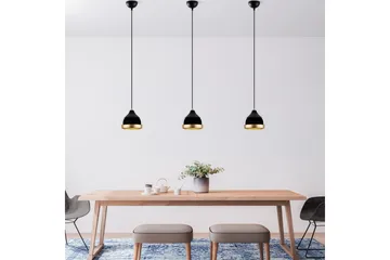 Taklampe Soodni Svart - Svart - Belysning - Innendørsbelysning & Lamper - Taklampe - Kjøkkenlampe & taklampe kjøkken