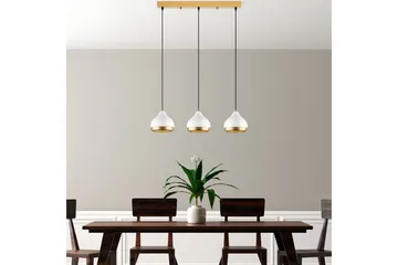 Taklampe Soodni Tre Horisont Hvit - Hvit - Belysning - Innendørsbelysning & Lamper - Taklampe - Kjøkkenlampe & taklampe kjøkken