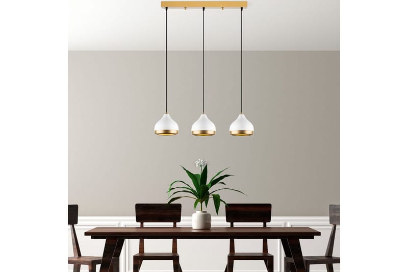 Taklampe Soodni Tre Horisont Hvit - Hvit - Belysning - Innendørsbelysning & Lamper - Taklampe - Kjøkkenlampe & taklampe kjøkken