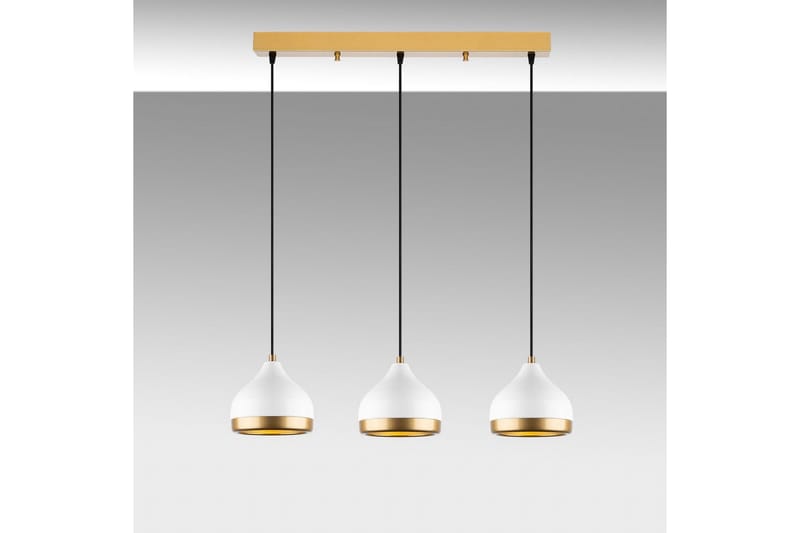 Taklampe Soodni Tre Horisont Hvit - Hvit - Belysning - Innendørsbelysning & Lamper - Taklampe - Kjøkkenlampe & taklampe kjøkken