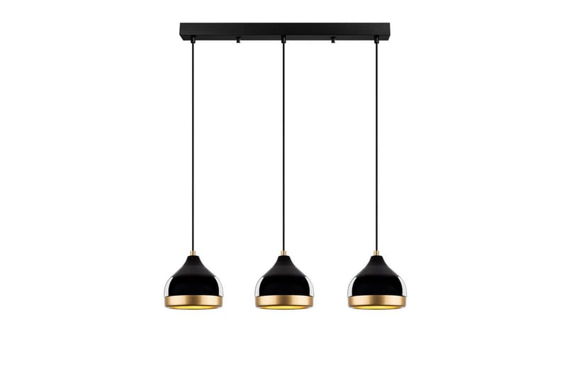 Taklampe Soodni Tre Horisont Svart, Svart