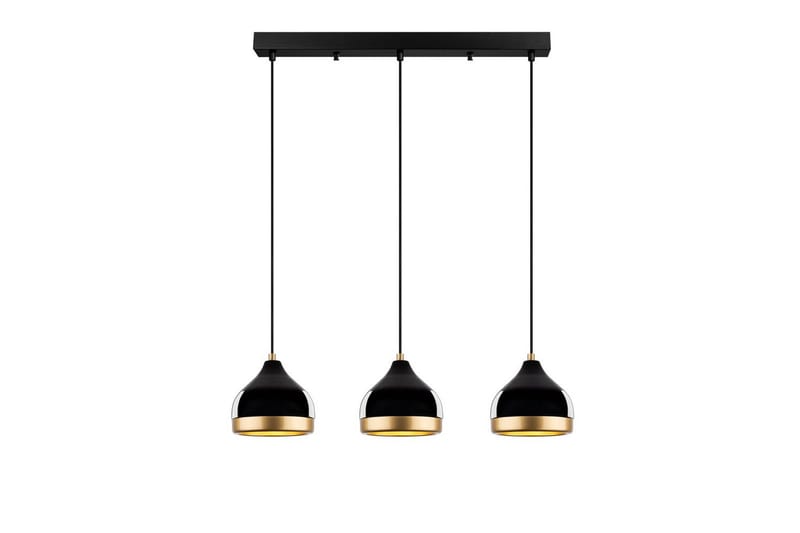 Taklampe Soodni Tre Horisont Svart - Svart - Belysning - Innendørsbelysning & Lamper - Taklampe - Kjøkkenlampe & taklampe kjøkken