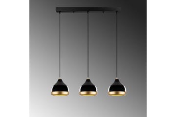 Taklampe Soodni Tre Horisont Svart - Svart - Belysning - Innendørsbelysning & Lamper - Taklampe - Kjøkkenlampe & taklampe kjøkken