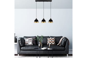 Taklampe Soodni Tre Horisont Svart - Svart - Belysning - Innendørsbelysning & Lamper - Taklampe - Kjøkkenlampe & taklampe kjøkken