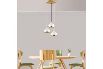 Taklampe Soodni Tre Sirkel Hvit - Hvit - Belysning - Innendørsbelysning & Lamper - Taklampe - Kjøkkenlampe & taklampe kjøkken