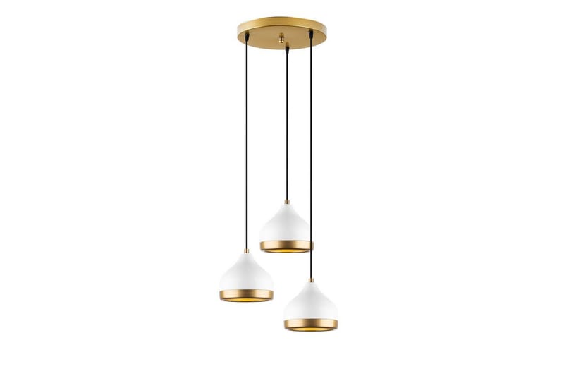 Taklampe Soodni Tre Sirkel Hvit, Hvit