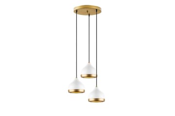 Taklampe Soodni Tre Sirkel Hvit - Hvit - Belysning - Innendørsbelysning & Lamper - Taklampe - Kjøkkenlampe & taklampe kjøkken