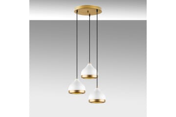 Taklampe Soodni Tre Sirkel Hvit - Hvit - Belysning - Innendørsbelysning & Lamper - Taklampe - Kjøkkenlampe & taklampe kjøkken