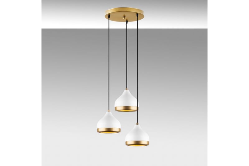 Taklampe Soodni Tre Sirkel Hvit - Hvit - Belysning - Innendørsbelysning & Lamper - Taklampe - Kjøkkenlampe & taklampe kjøkken