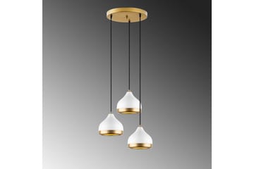 Taklampe Soodni Tre Sirkel Hvit - Hvit - Belysning - Innendørsbelysning & Lamper - Taklampe - Kjøkkenlampe & taklampe kjøkken