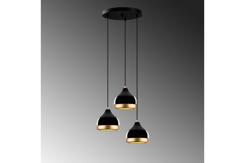 Taklampe Soodni Tre Sirkel Svart - Svart - Belysning - Innendørsbelysning & Lamper - Taklampe - Kjøkkenlampe & taklampe kjøkken
