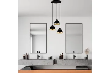 Taklampe Soodni Tre Sirkel Svart - Svart - Belysning - Innendørsbelysning & Lamper - Taklampe - Kjøkkenlampe & taklampe kjøkken