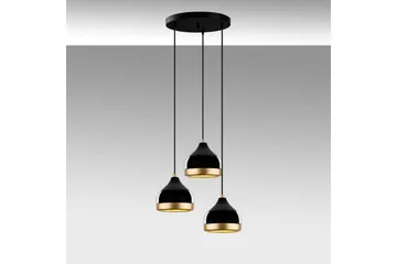 Taklampe Soodni Tre Sirkel Svart - Svart - Belysning - Innendørsbelysning & Lamper - Taklampe - Kjøkkenlampe & taklampe kjøkken