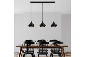 Taklampe Sorna Svart - Svart - Belysning - Innendørsbelysning & Lamper - Taklampe - Kjøkkenlampe & taklampe kjøkken