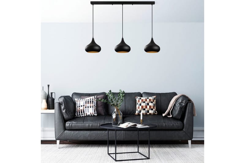 Taklampe Sorna Svart - Svart - Belysning - Innendørsbelysning & Lamper - Taklampe - Kjøkkenlampe & taklampe kjøkken