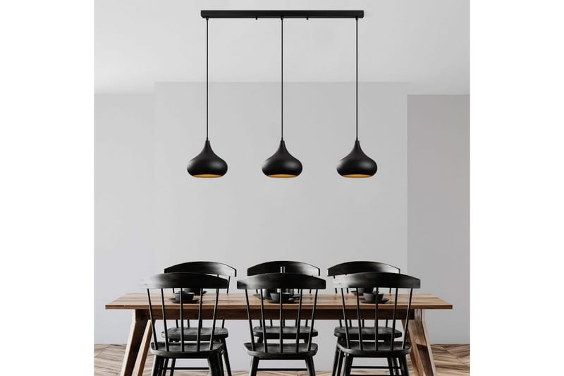 Taklampe Sorna Svart - Svart - Belysning - Innendørsbelysning & Lamper - Taklampe - Kjøkkenlampe & taklampe kjøkken