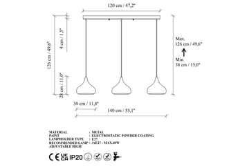 Taklampe Sorna Svart - Svart - Belysning - Innendørsbelysning & Lamper - Taklampe - Kjøkkenlampe & taklampe kjøkken