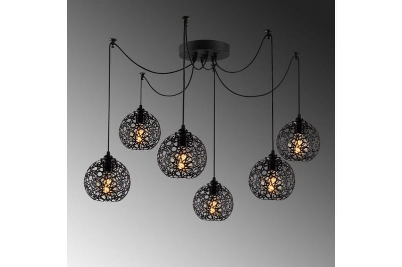 Taklampe Sourab Brilo Svart - Svart - Belysning - Innendørsbelysning & Lamper - Taklampe - Kjøkkenlampe & taklampe kjøkken