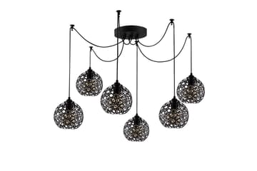 Taklampe Sourab Brilo Svart - Svart - Belysning - Innendørsbelysning & Lamper - Taklampe - Kjøkkenlampe & taklampe kjøkken