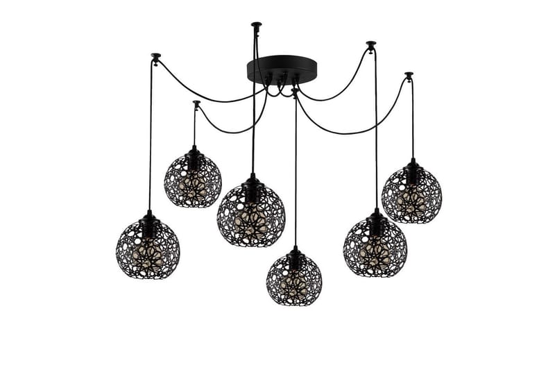 Taklampe Sourab Brilo Svart - Svart - Belysning - Innendørsbelysning & Lamper - Taklampe - Kjøkkenlampe & taklampe kjøkken