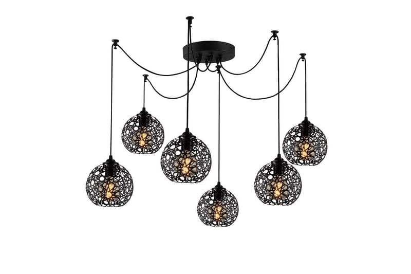 Taklampe Sourab Brilo Svart - Svart - Belysning - Innendørsbelysning & Lamper - Taklampe - Kjøkkenlampe & taklampe kjøkken