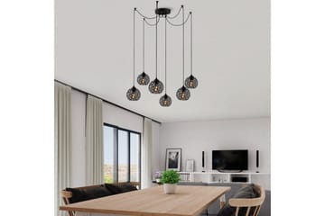 Taklampe Sourab Brilo Svart - Svart - Belysning - Innendørsbelysning & Lamper - Taklampe - Kjøkkenlampe & taklampe kjøkken