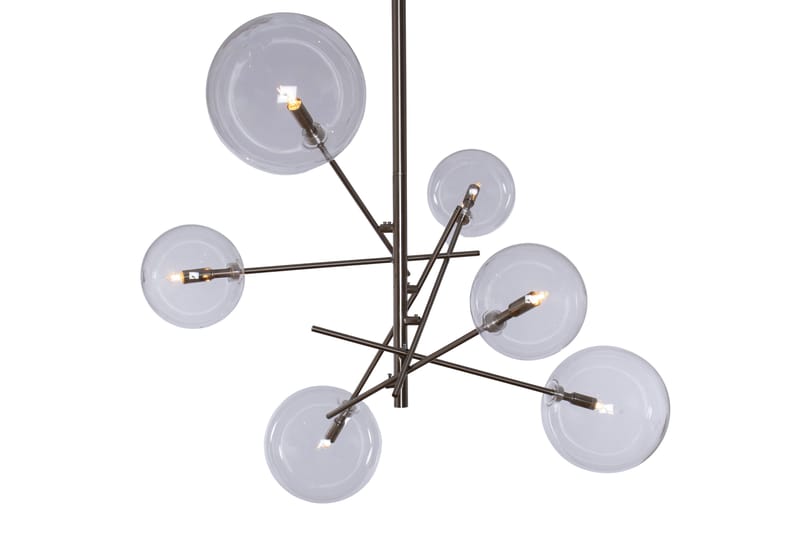 Taklampe Sphere 6 Lys Sølv - AG Home & Light - Taklampe soverom - Kjøkkenlampe & taklampe kjøkken - Lamper gang - Vinduslampe - Pendellamper & Hengelamper - Taklampe stue - Vinduslampe hengende - Taklampe