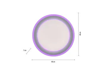 Taklampe Spheric - 40x8,5x40 cm - Belysning - Innendørsbelysning & Lamper - Taklampe - Takplafond