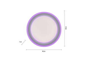 Taklampe Spheric - 40x8,5x40 cm - Belysning - Innendørsbelysning & Lamper - Taklampe - Takplafond