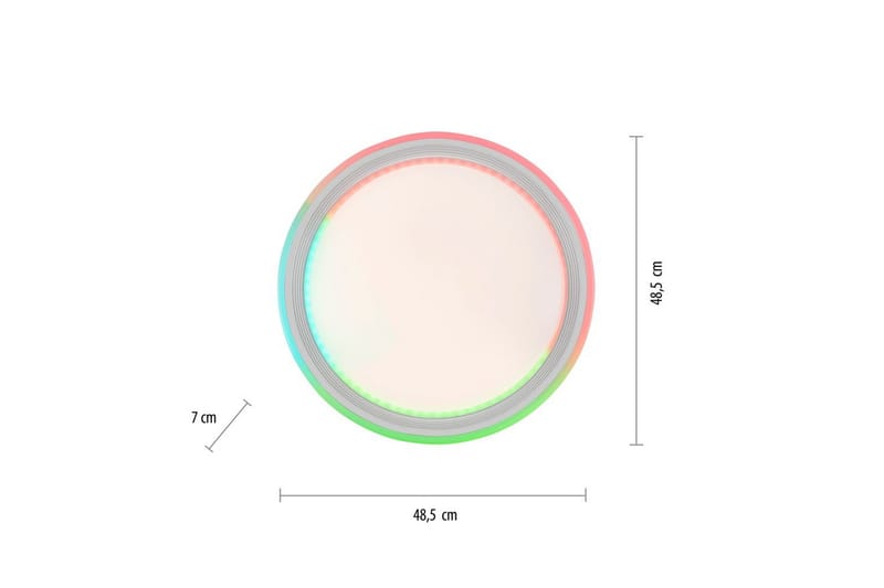 Taklampe Spheric - 48,5x8,5x48,5 cm - Belysning - Innendørsbelysning & Lamper - Taklampe - Takplafond