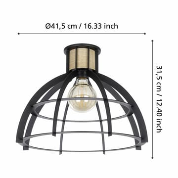 Taklampe Stillington - Svart/Finer - Belysning - Innendørsbelysning & Lamper - Taklampe - Takplafond