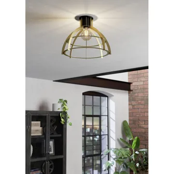 Taklampe Stillington - Svart/Gull - Belysning - Innendørsbelysning & Lamper - Taklampe - Takplafond