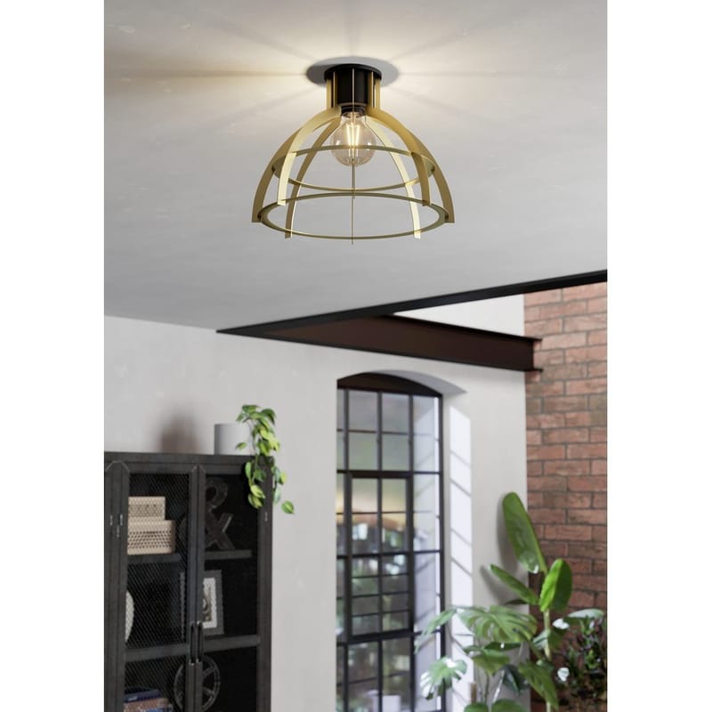 Taklampe Stillington - Svart/Gull - Belysning - Innendørsbelysning & Lamper - Taklampe - Takplafond