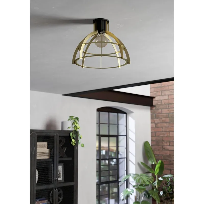 Taklampe Stillington - Svart/Gull - Belysning - Innendørsbelysning & Lamper - Taklampe - Takplafond