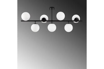 Taklampe Subin Flat Svart / Hvit - Svart / Hvit - Belysning - Innendørsbelysning & Lamper - Taklampe - Kjøkkenlampe & taklampe kjøkken