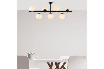 Taklampe Subin Flat Svart / Hvit - Svart / Hvit - Belysning - Innendørsbelysning & Lamper - Taklampe - Kjøkkenlampe & taklampe kjøkken