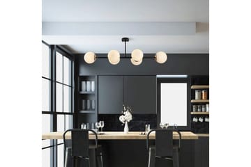 Taklampe Subin Flat Svart / Krem - Svart / Krem - Belysning - Innendørsbelysning & Lamper - Taklampe - Kjøkkenlampe & taklampe kjøkken