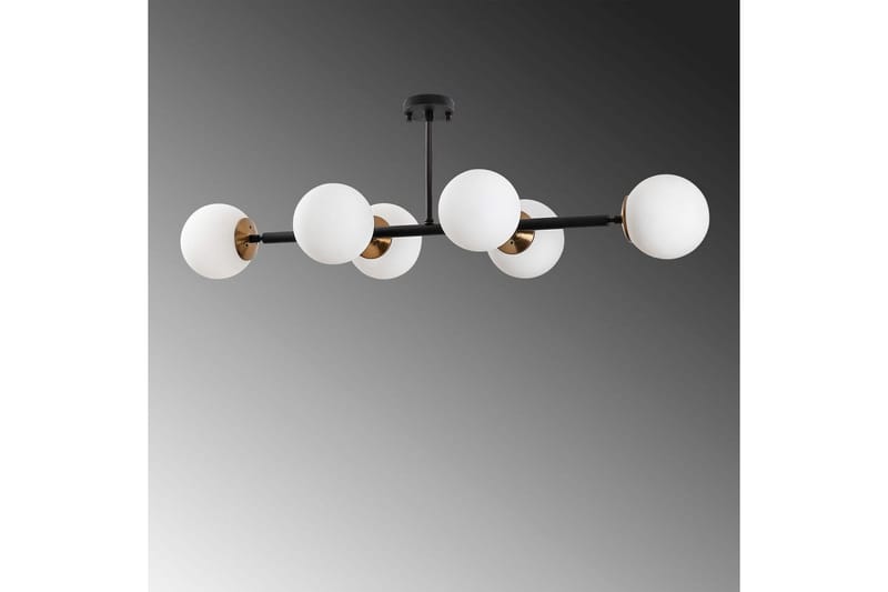 Taklampe Subin Flat Svart / Krem - Svart / Krem - Belysning - Innendørsbelysning & Lamper - Taklampe - Kjøkkenlampe & taklampe kjøkken