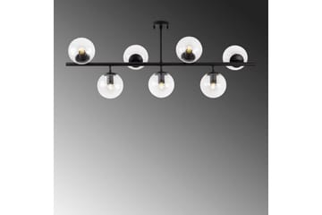 Taklampe Subin Flat Svart / Transparent - Svart / Transparent - Belysning - Innendørsbelysning & Lamper - Taklampe - Takplafond