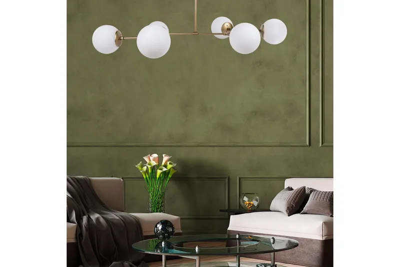 Taklampe Sudatoor Fibran Gul / Hvit - Gul / Hvit - Belysning - Innendørsbelysning & Lamper - Taklampe - Kjøkkenlampe & taklampe kjøkken