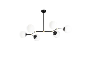 Taklampe Sudatoor Fibran Svart / Hvit - Svart / Hvit - Belysning - Innendørsbelysning & Lamper - Taklampe - Kjøkkenlampe & taklampe kjøkken