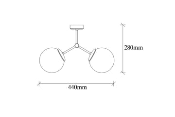 Taklampe Sudatoor Svart / Hvit - Svart / Hvit - Belysning - Innendørsbelysning & Lamper - Taklampe - Takplafond
