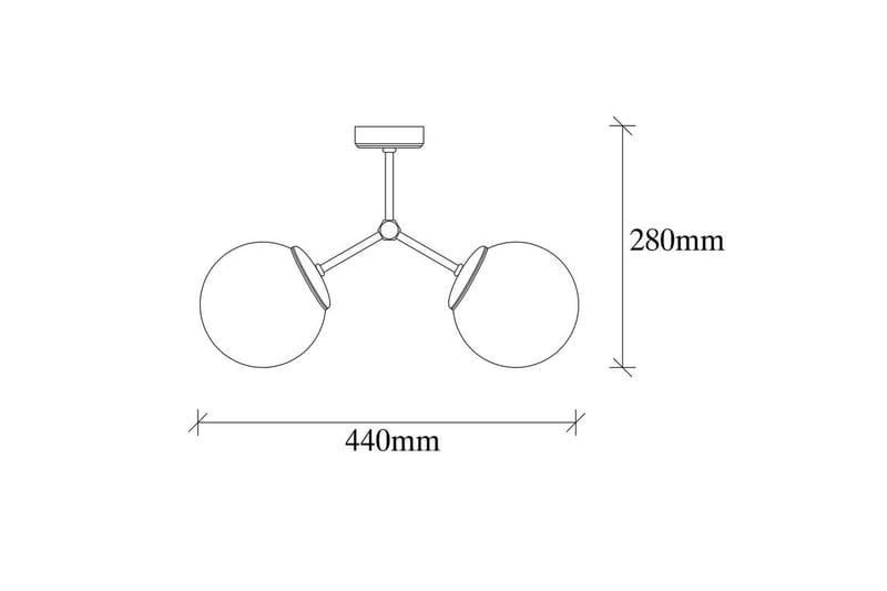 Taklampe Sudatoor Svart / Hvit - Svart / Hvit - Belysning - Innendørsbelysning & Lamper - Taklampe - Takplafond