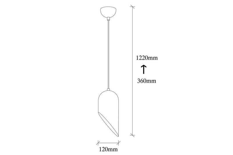 Taklampe Suenaga Svart / Gull - Gull/Svart - Belysning - Innendørsbelysning & Lamper - Taklampe - Kjøkkenlampe & taklampe kjøkken