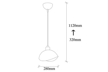 Taklampe Sugana Aesthetics Svart - Svart - Belysning - Innendørsbelysning & Lamper - Taklampe - Kjøkkenlampe & taklampe kjøkken