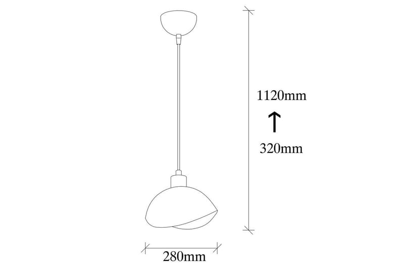 Taklampe Sugana Aesthetics Svart - Svart - Belysning - Innendørsbelysning & Lamper - Taklampe - Kjøkkenlampe & taklampe kjøkken