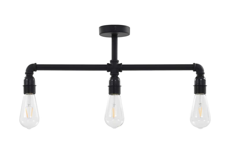 Taklampe svart 3 x E27 lysprer - Svart - Plafond - Takplafond - Lamper gang - Taklampe