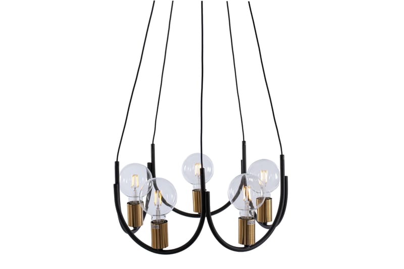Taklampe Swing Svart/Messing - AG Home & Light - Taklampe soverom - Kjøkkenlampe & taklampe kjøkken - Lamper gang - Vinduslampe - Pendellamper & Hengelamper - Taklampe stue - Vinduslampe hengende - Taklampe