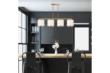 Taklampe Talra Vintage Horisontal - Gull - Belysning - Innendørsbelysning & Lamper - Taklampe - Kjøkkenlampe & taklampe kjøkken