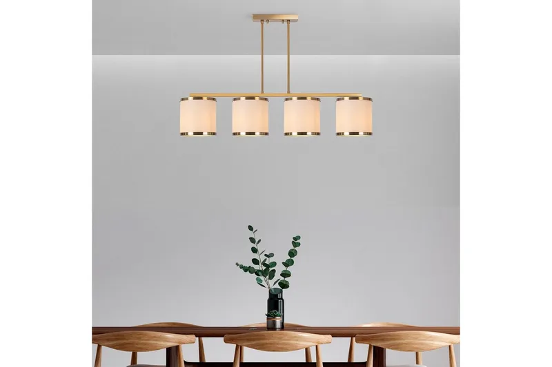 Taklampe Talra Vintage Horisontal - Gull - Belysning - Innendørsbelysning & Lamper - Taklampe - Kjøkkenlampe & taklampe kjøkken